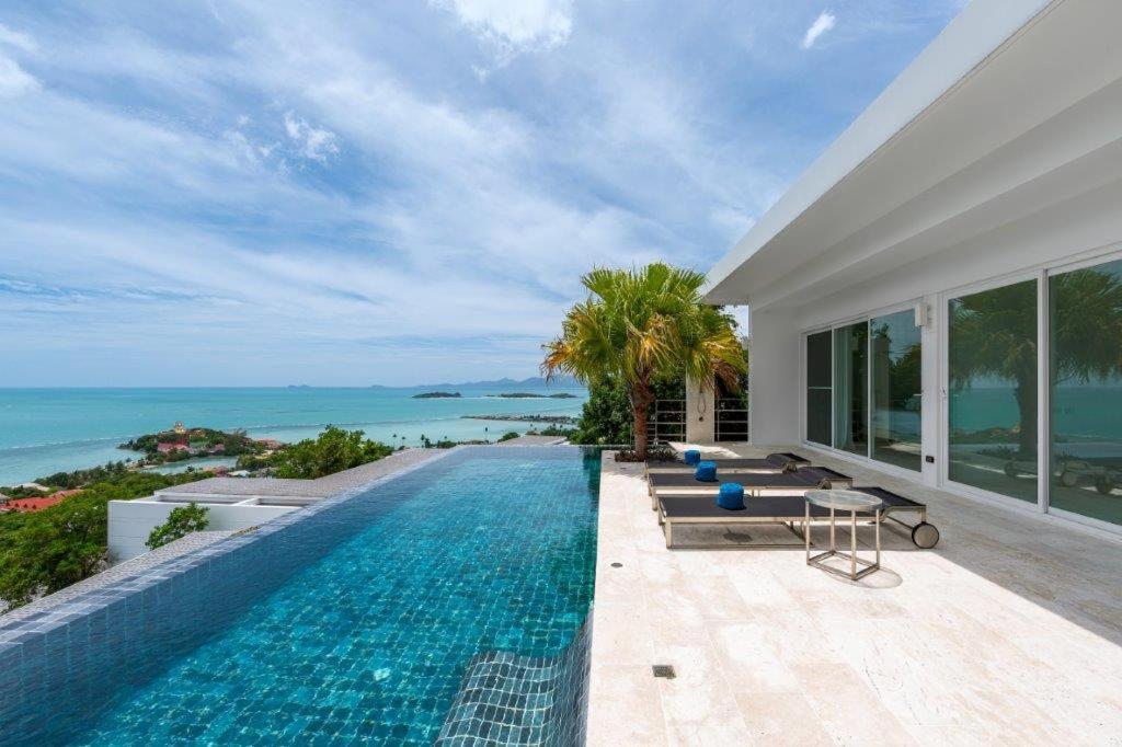 Samui Luxury Sea View Pool Villa IJ2 at uniQue Residences Bang Rak Beach  Exterior foto