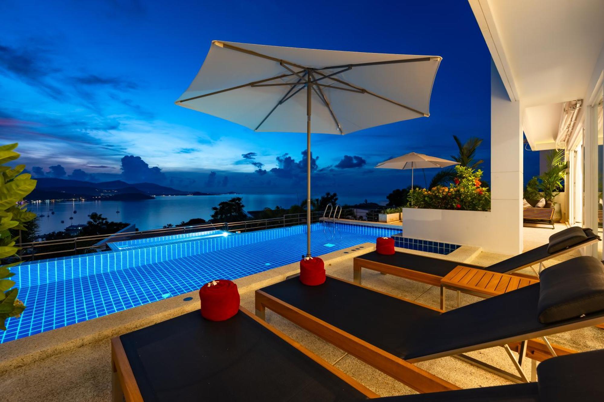 Samui Luxury Sea View Pool Villa IJ2 at uniQue Residences Bang Rak Beach  Exterior foto