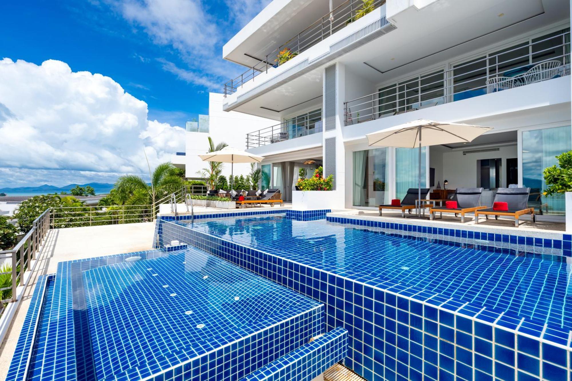 Samui Luxury Sea View Pool Villa IJ2 at uniQue Residences Bang Rak Beach  Exterior foto