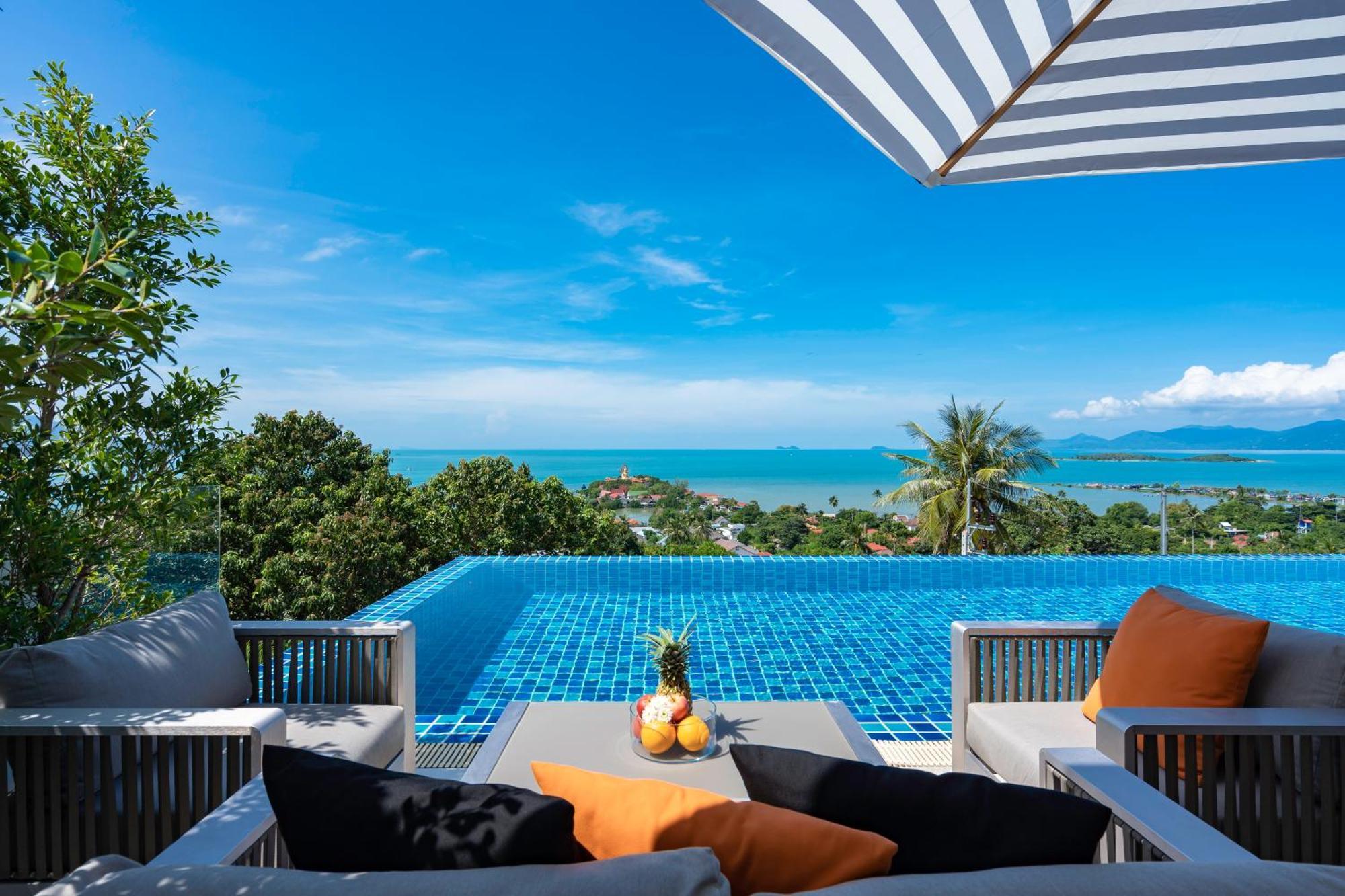 Samui Luxury Sea View Pool Villa IJ2 at uniQue Residences Bang Rak Beach  Exterior foto