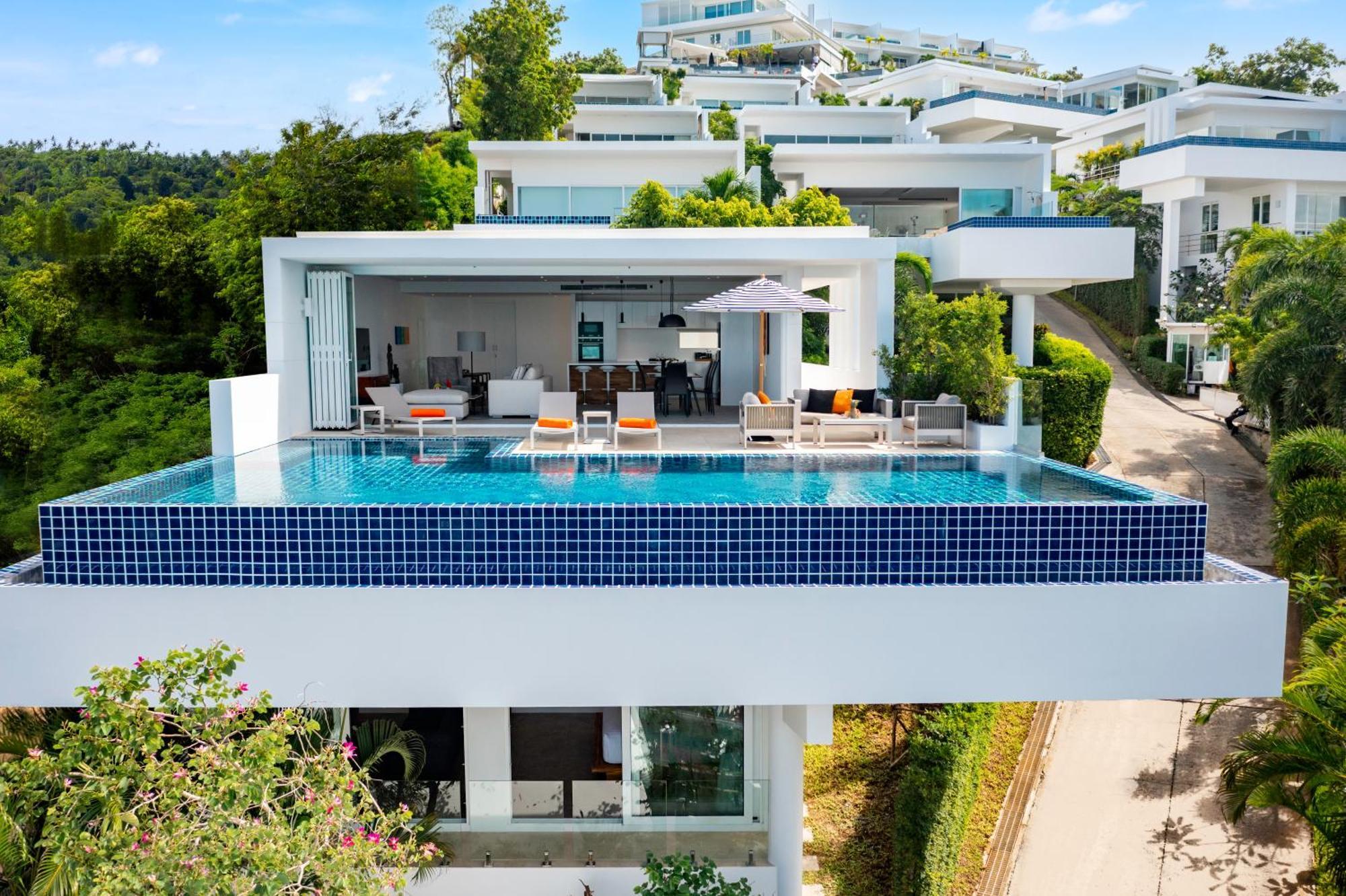 Samui Luxury Sea View Pool Villa IJ2 at uniQue Residences Bang Rak Beach  Exterior foto